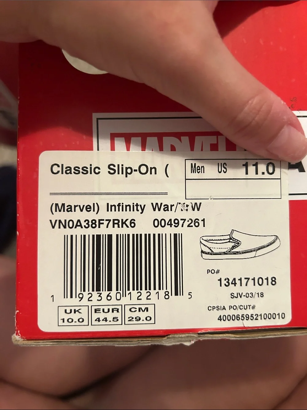Vans Men's Slip-On Marvel Thanos Sneakers